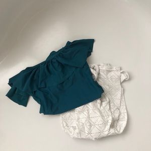 ruffled bathing suit